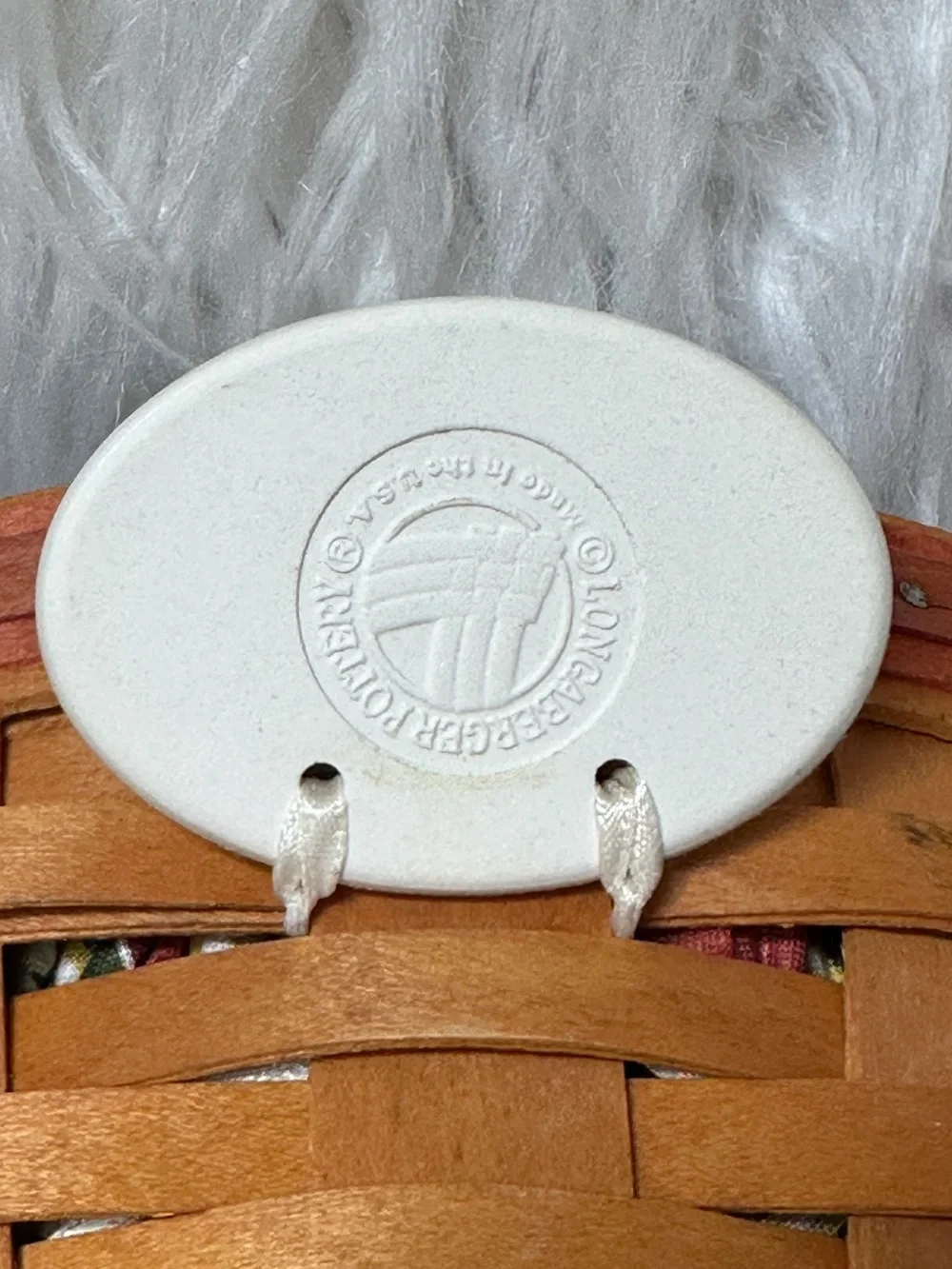 Longaberger 1998 May Series Snapdragon Basket with Liner and Protector